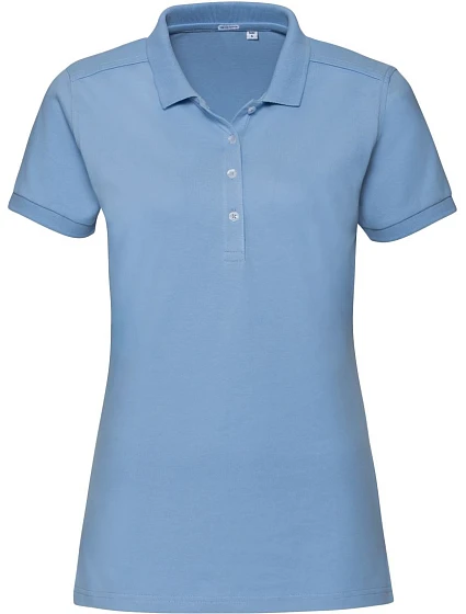 Russell Athletic 566F Dámské elastické piqué polo 10.566F sky Russell Athletic 566F Dámské elastické piqué polo 10.566F sky