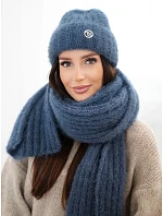 Dámský komplet čepice a z měkké příze džíny model 22554881 - K-Fashion Dámský komplet čepice a z měkké příze džíny model 22554881 - K-Fashion