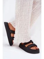 Pěnové Lehká Dámské Pantofle Na Platformě S.Barski ZK51-001 Černé