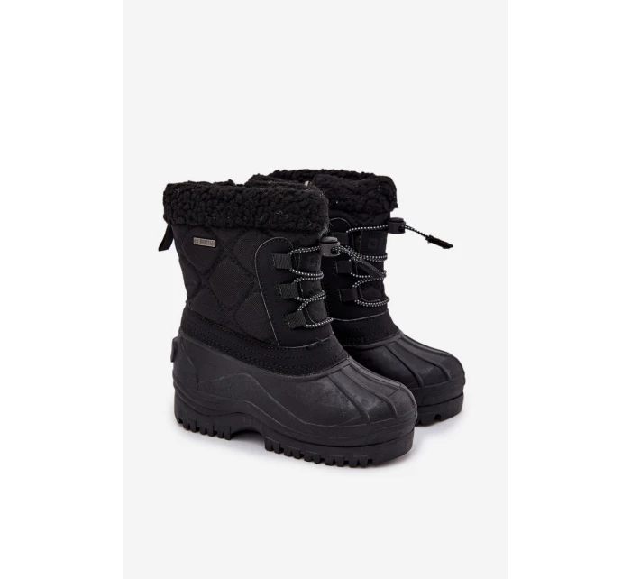 Dětské zateplené sněhule na zip Big Star – černé Dětské zateplené sněhule na zip Big Star – černé