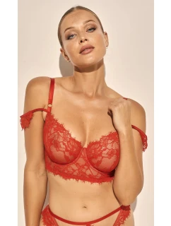 Dámská podprsenka Angel  SC-1146 Červená - Kinga