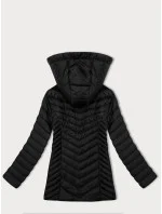 Lekko ocieplana damska kurtka pikowana plus size J Style czarna (16M9265-392)