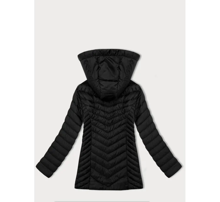 Lekko ocieplana damska kurtka pikowana plus size J Style czarna (16M9265-392)