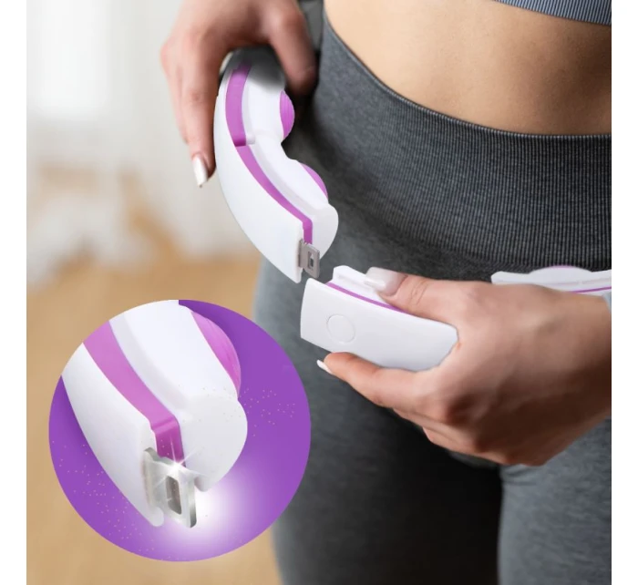 HHM17 HULA HOP BÍLÁ/FIALOVÁ S MAGNETY A ZÁVAŽÍM + POČÍTADLO HMS HHM17 HULA HOP BÍLÁ/FIALOVÁ S MAGNETY A ZÁVAŽÍM + POČÍTADLO HMS