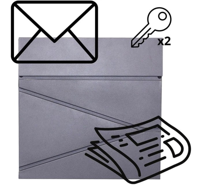 POŠTOVNÍ SCHRÁNKA 37X37X10,5CM 1067551 SASKA GARDEN