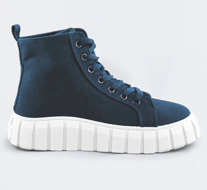Tmavě modré šněrovací boty (XA060)