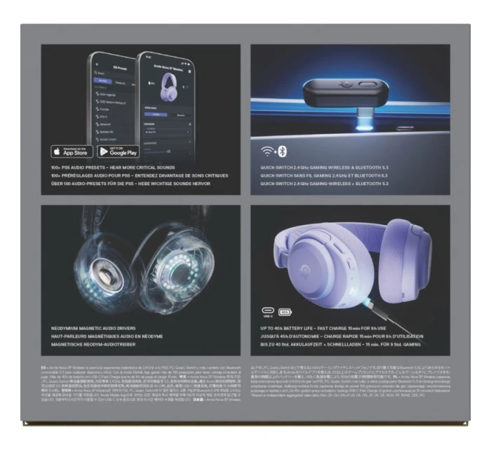 Nova 3P Bezdrátová sluchátka pro model 21716749 - Steelseries Nova 3P Bezdrátová sluchátka pro model 21716749 - Steelseries