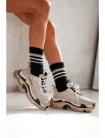 Dámské ponožky s ozdobným tiskem Černé