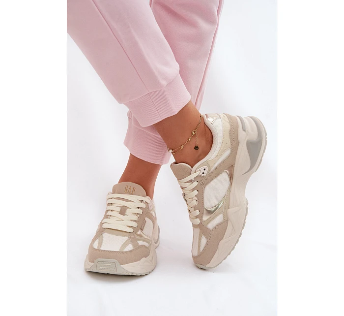 Dámské tenisky na platformě Béžové model 22074783 - GAP Dámské tenisky na platformě Béžové model 22074783 - GAP