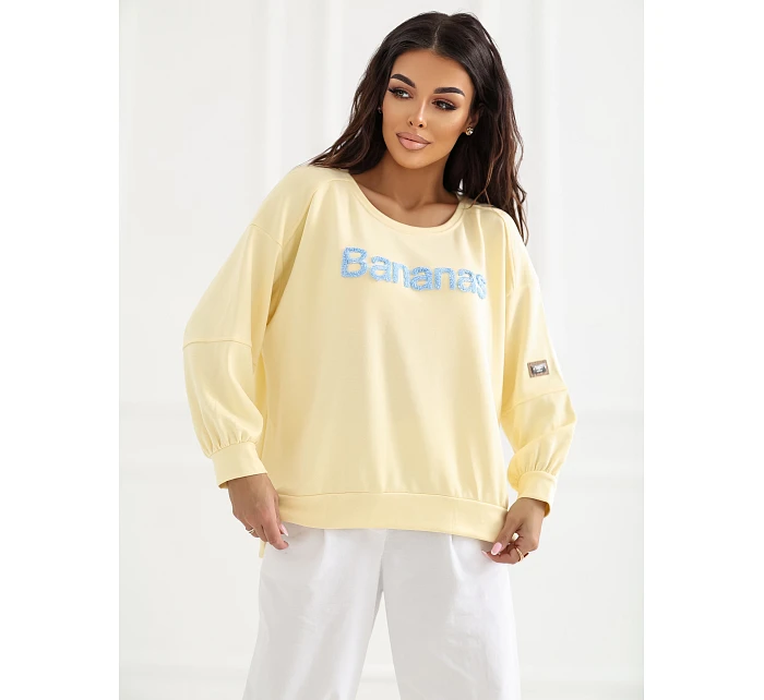 Bluza RV BL model 22084210 jasny żółty - FPrice Bluza RV BL model 22084210 jasny żółty - FPrice