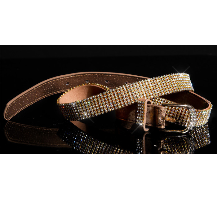 Sexy belt with rhinestones