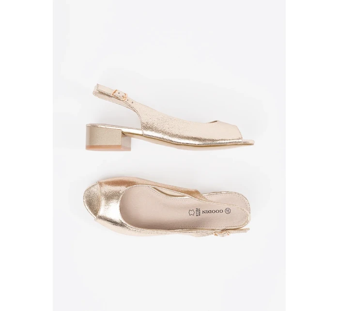 Trendy  sandály dámské zlaté Obcas
