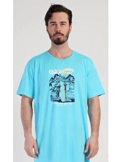 Pánská noční košile s krátkým rukávem California