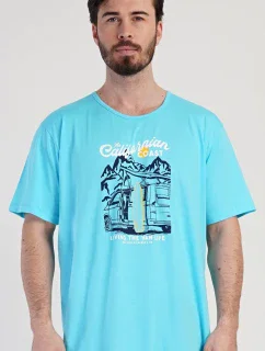 Pánská noční košile s krátkým rukávem California