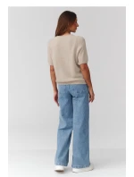 Svetr s krátkým rukávem  model 224081 Makadamia