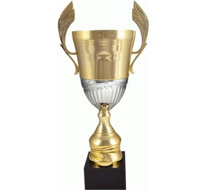 Zlatý a stříbrný kovový pohár 4128B