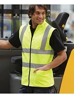 Yoko HV 008F Hi-Vis Oboustranná Fleecová Vesta 79.008F hi vis yellow Yoko HV 008F Hi-Vis Oboustranná Fleecová Vesta 79.008F hi vis yellow
