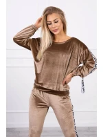 Láska velurová sada hnědá Láska velurová sada hnědá