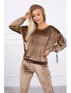 Láska velurová sada hnědá