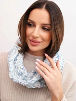 Komin dámský vlněný měkký zimní KN25 modrý