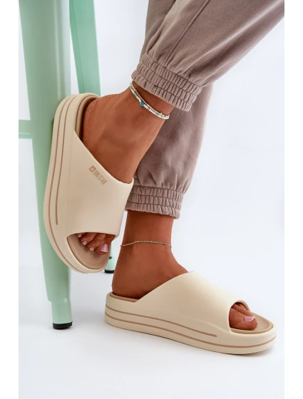 Dámské sandály na platformě Big Star model 21652630 béžové - Big Star Shoes Dámské sandály na platformě Big Star model 21652630 béžové - Big Star Shoes