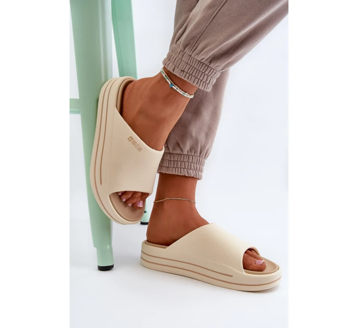 Dámské sandály na platformě Big Star model 21652630 béžové - Big Star Shoes Dámské sandály na platformě Big Star model 21652630 béžové - Big Star Shoes