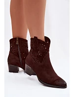 Dámské otevřené kotníkové boty Vinceza 58452 Čokoládové Dámské otevřené kotníkové boty Vinceza 58452 Čokoládové