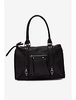 Velká taška z umělé kůže Černá model 22220883 - Flora&Co