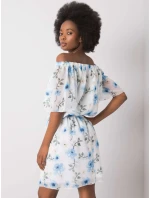 Šaty LK SK 508208.65P bílá a modrá