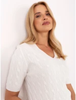 Sweter PM SW B model 21305690 ecru - FPrice Sweter PM SW B model 21305690 ecru - FPrice