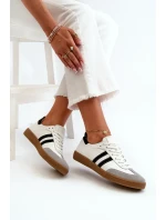 Dámské kožené nízké tenisky Zazoo bílé Dámské kožené nízké tenisky Zazoo bílé