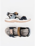 Stylové  sandály vícebarevné dámské bez podpatku