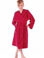 Dětský župan Tampa s kapucí 9149 rubínová - Vestis