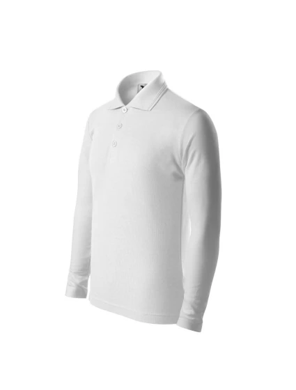 Dětské tričko Pique Polo LS (bílé)