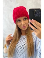 Dámská čepice červená model 21798553 - K-Fashion Dámská čepice červená model 21798553 - K-Fashion