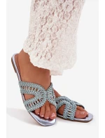 Dámské ploché modré pantofle model 22031986 - Boto