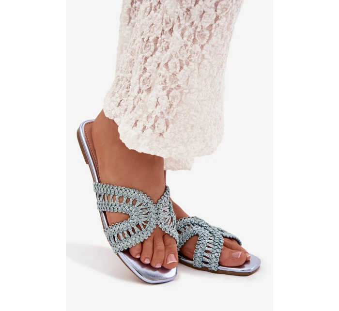 Dámské ploché modré pantofle model 22031986 - Boto