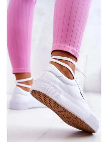 Tenisky na platformě Lee Cooper LCW-22-31-0884L Bílý Tenisky na platformě Lee Cooper LCW-22-31-0884L Bílý