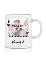 Personalizovaný klasický bílý keramický hrníček 300 ml s fotkou mazlíčka a textem Personalizovaný klasický bílý keramický hrníček 300 ml s fotkou mazlíčka a textem