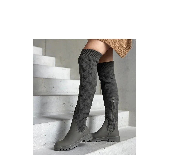 Dámské kozačky zelené - Solea model 22069762