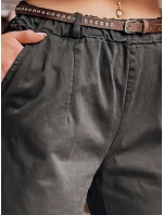 Dámské kalhoty chinos s páskem RELCIX černé FashionStreet UY2584