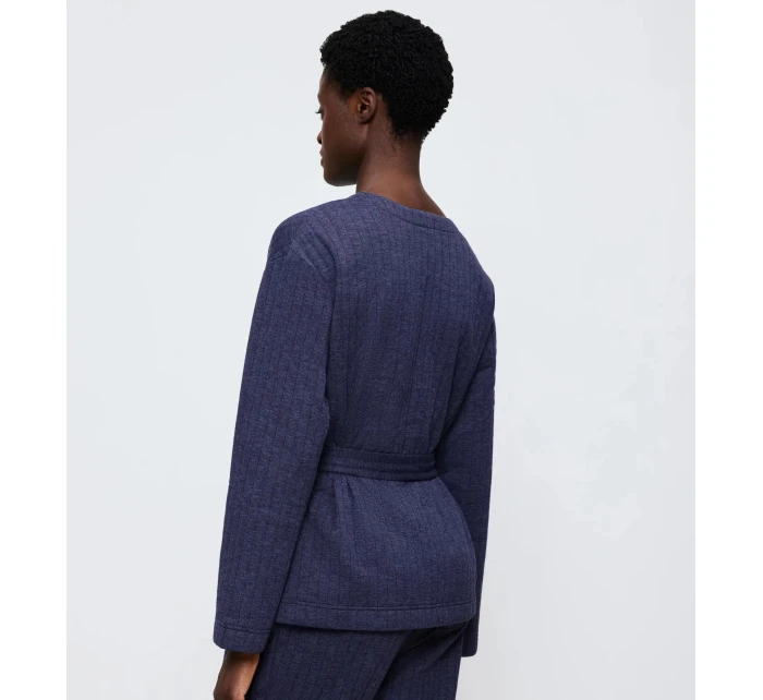 Cozy Comfort Robe Top Quilted - BLUE - TRIUMPH BLUE - TRIUMPH