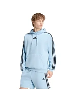 Bluza męska adidas Essentials 3-Stripes Fleece Hoodie błękitna KY4170 pánské