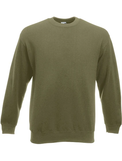 Fruit of the Loom Premium Set-In Sweat Pánská mikina 16.2154 classic olive Fruit of the Loom Premium Set-In Sweat Pánská mikina 16.2154 classic olive