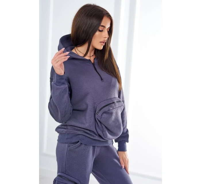 Izolovaná sada s ozdobnou kapsou grafitová