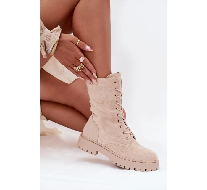 Dámské workery zateplené béžové Marvielle Dámské workery zateplené béžové Marvielle