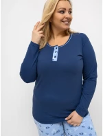 Pyžamo DU PI FP 510.13 tmavě modré Pyžamo DU PI FP 510.13 tmavě modré