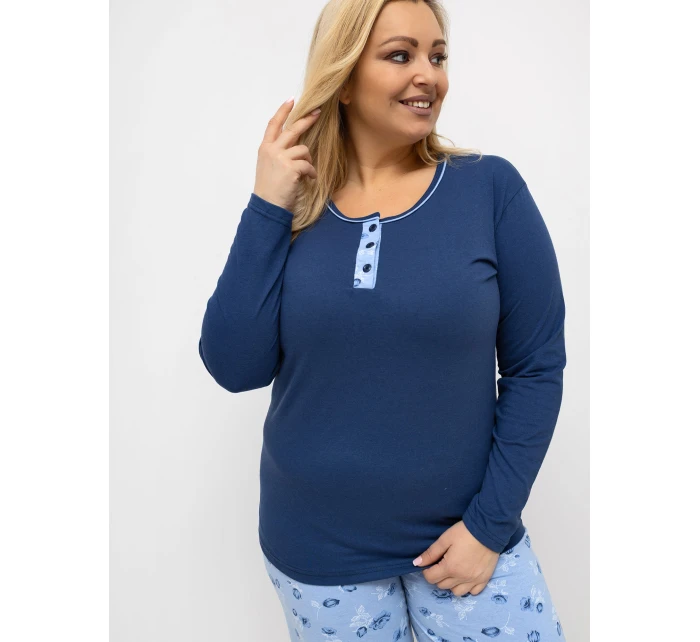 Pyžamo DU PI FP 510.13 tmavě modré Pyžamo DU PI FP 510.13 tmavě modré