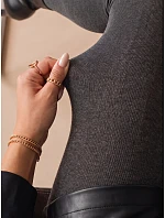 Dámské silné krycí punčocháče z bavlny, antracitové, FashionStreet UY3216 Dámské silné krycí punčocháče z bavlny, antracitové, FashionStreet UY3216
