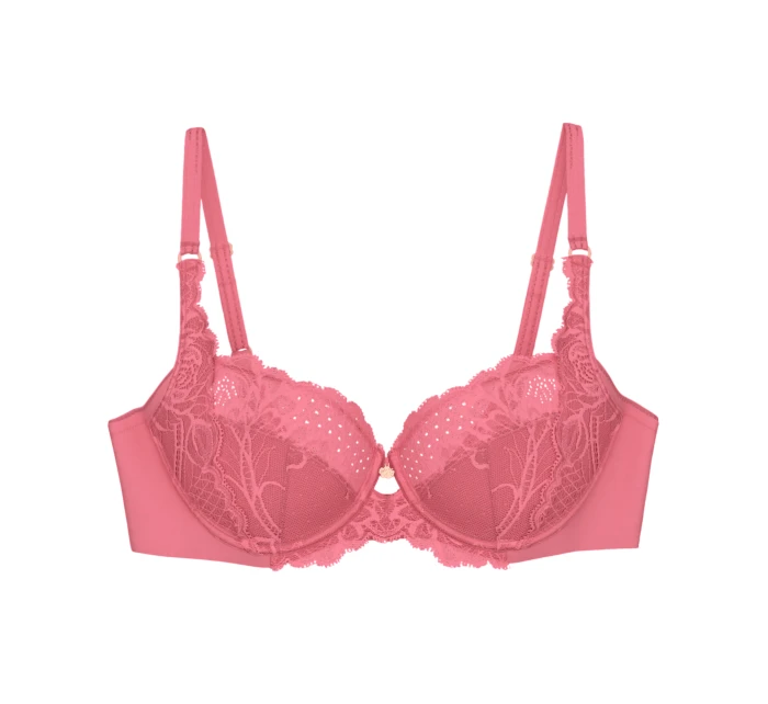 Dámská podprsenka Wild Peony Florale W - RED - růžová 3880 - TRIUMPH